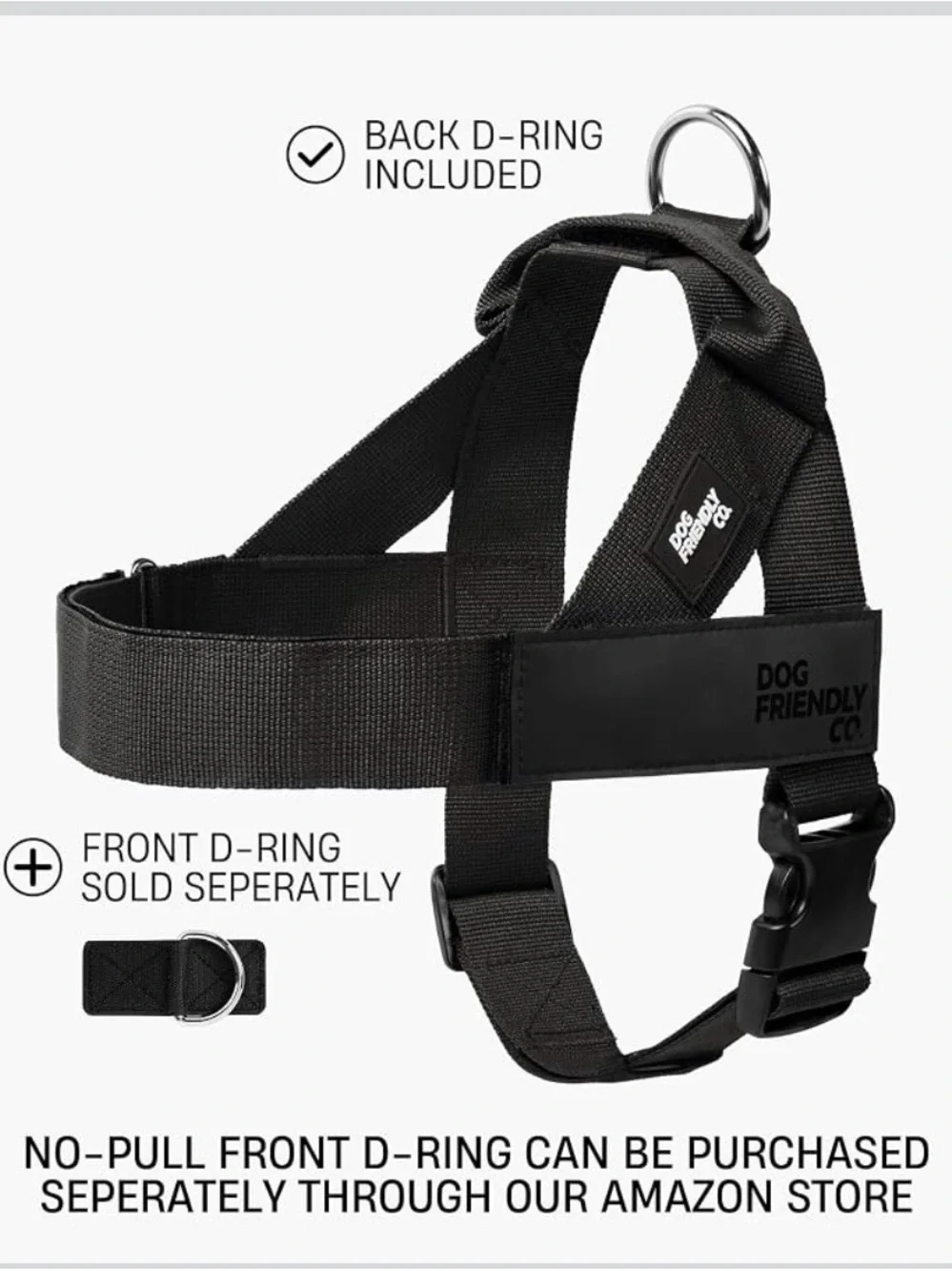 One Click Buckle, Chafe Resistant Webbing, Adjustable Neck & Chest L. 2933/db-1